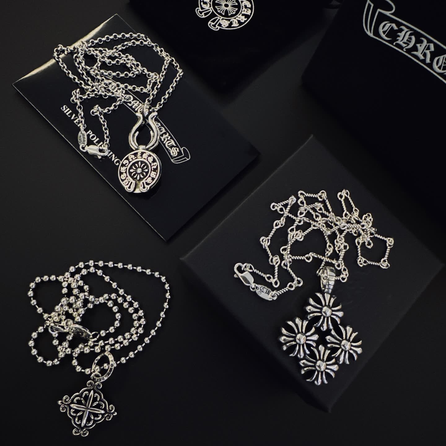 Chrome Hearts Silver Polished Necklace